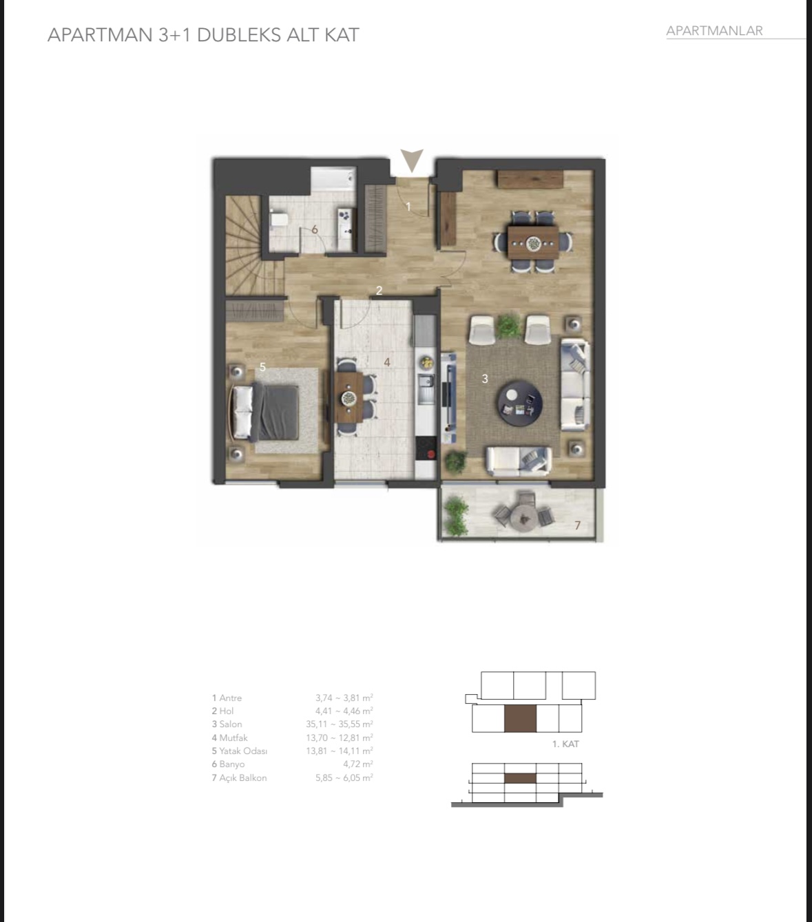 3+1 Apartman